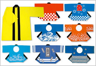 選べる定番はっぴは8種類